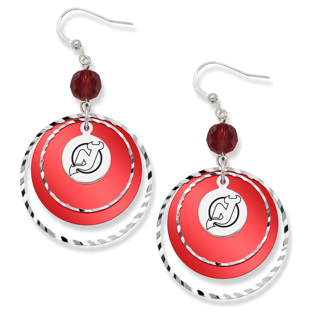 NEW JERSEY DEVILS GAME DAY EARRINGS