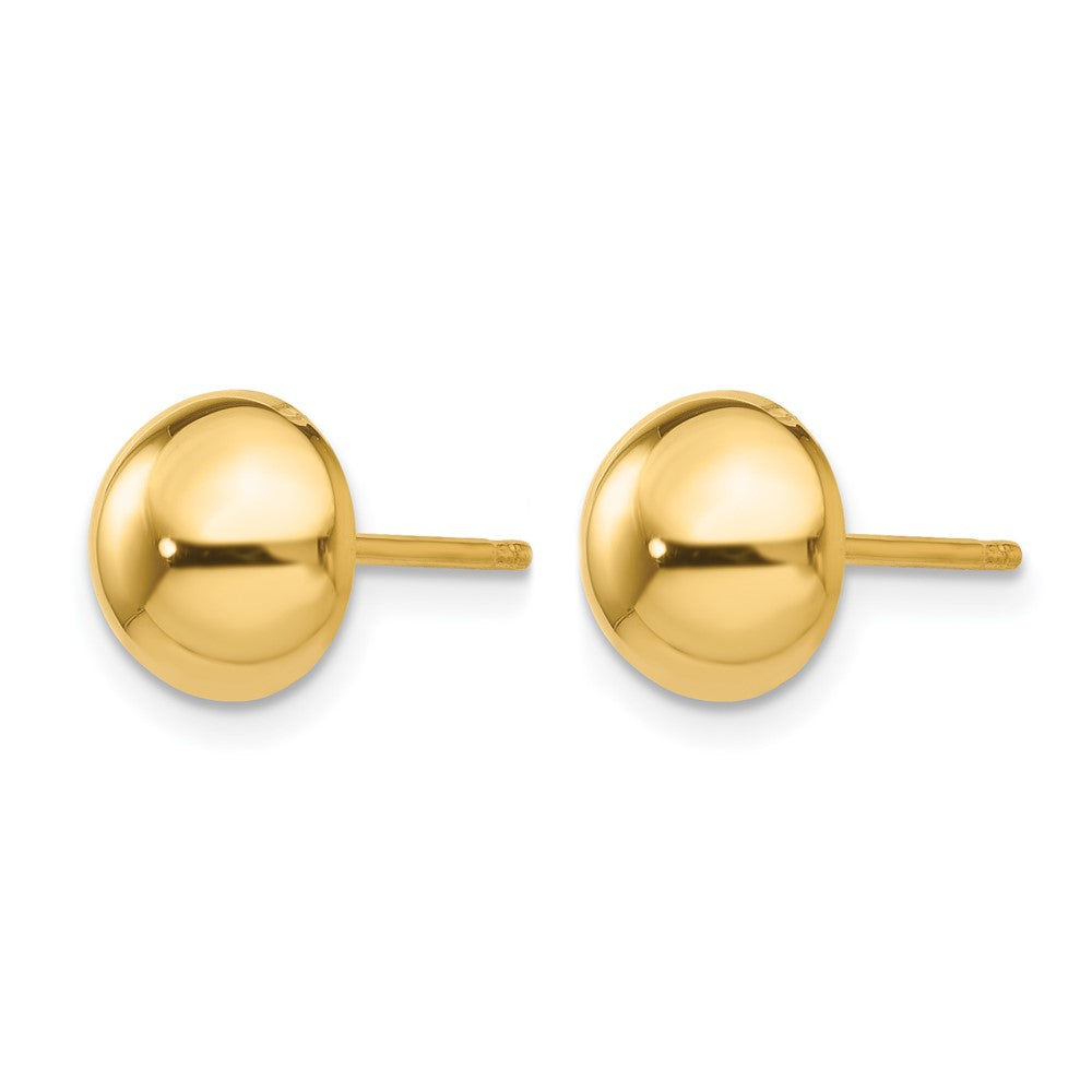 14k 8mm Polished Half Ball Post Earrings