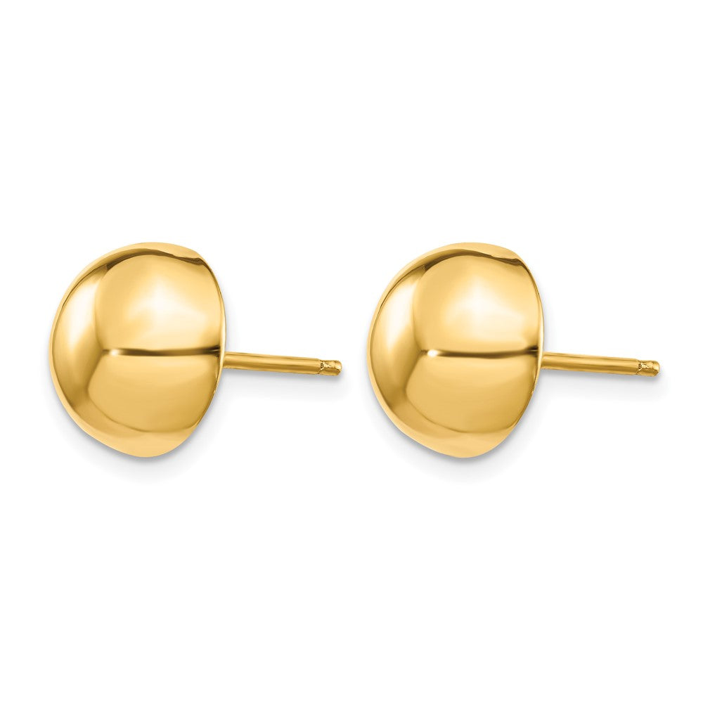 14k 10mm Polished Half Ball Post Earrings