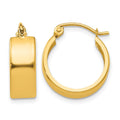 14K 5.75x17mm Polished Hoop Earrings