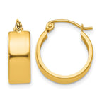 14K 5.75x17mm Polished Hoop Earrings