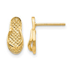 14k Polished Flip-Flop Post Earrings