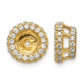 14k 5/8 carat Diamond Circle Earring Jackets