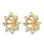 14k 1/2 carat AA Diamond Fancy Earring Jackets