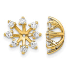 14k 1/2 carat AA Diamond Fancy Earring Jackets
