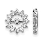 14k White Gold 1/2 carat AA Diamond Earring Jackets