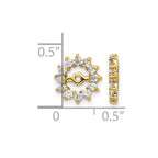 14k 1/2 carat AA Diamond Earring Jackets