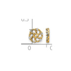 14k 1/20 carat AA Diamond Earring Jackets