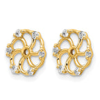 14ky Lab Grown Diamond VS/SI+ G+ Earring Jackets