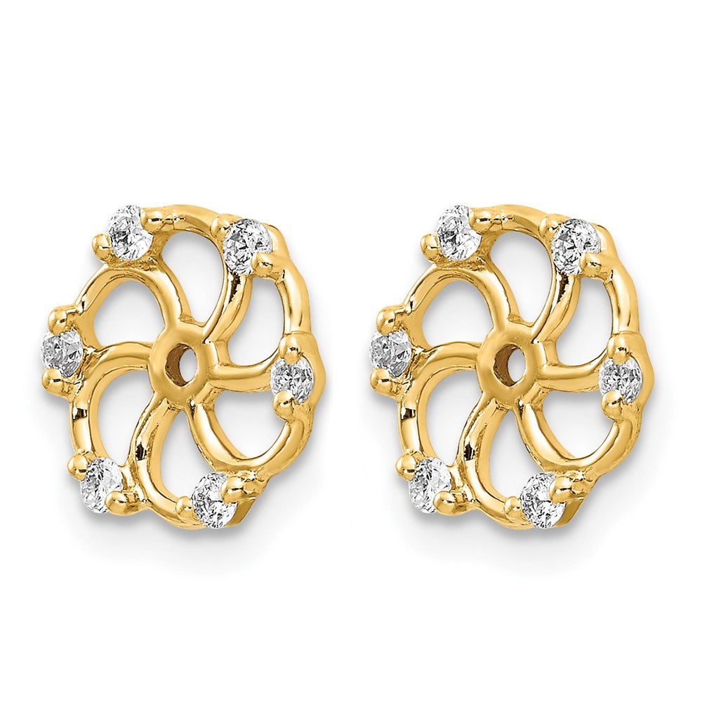 14ky Lab Grown Diamond VS/SI+ G+ Earring Jackets
