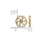 14k 1/5 carat AA Diamond Earring Jackets