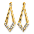 14ky Lab Grown Diamond VS/SI+ G+ Earring Jackets