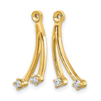 14ky Lab Grown Diamond VS/SI+ G+ Earring Jackets