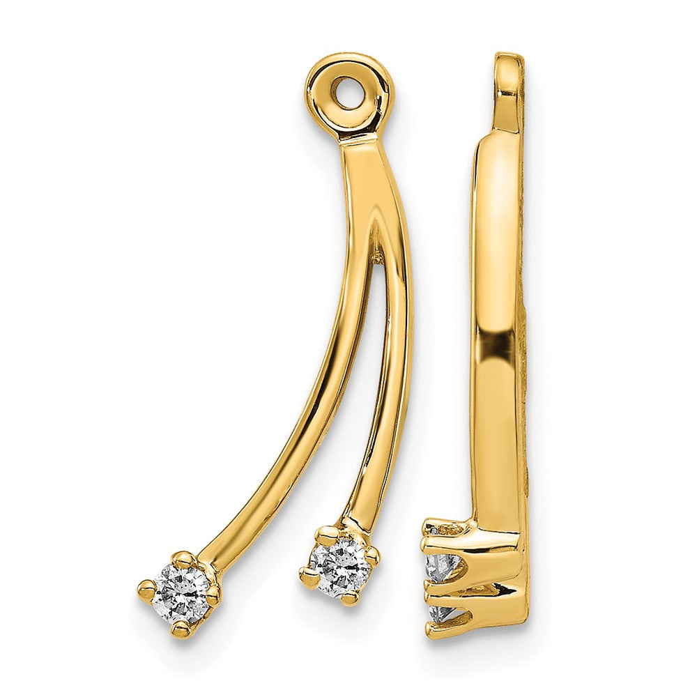 14ky Lab Grown Diamond VS/SI+ G+ Earring Jackets