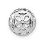 True Origin 14K White Gold 1/2 carat Lab Grown Diamond VS+ F+ for 5.5-6mm Studs Complete Earring Jackets