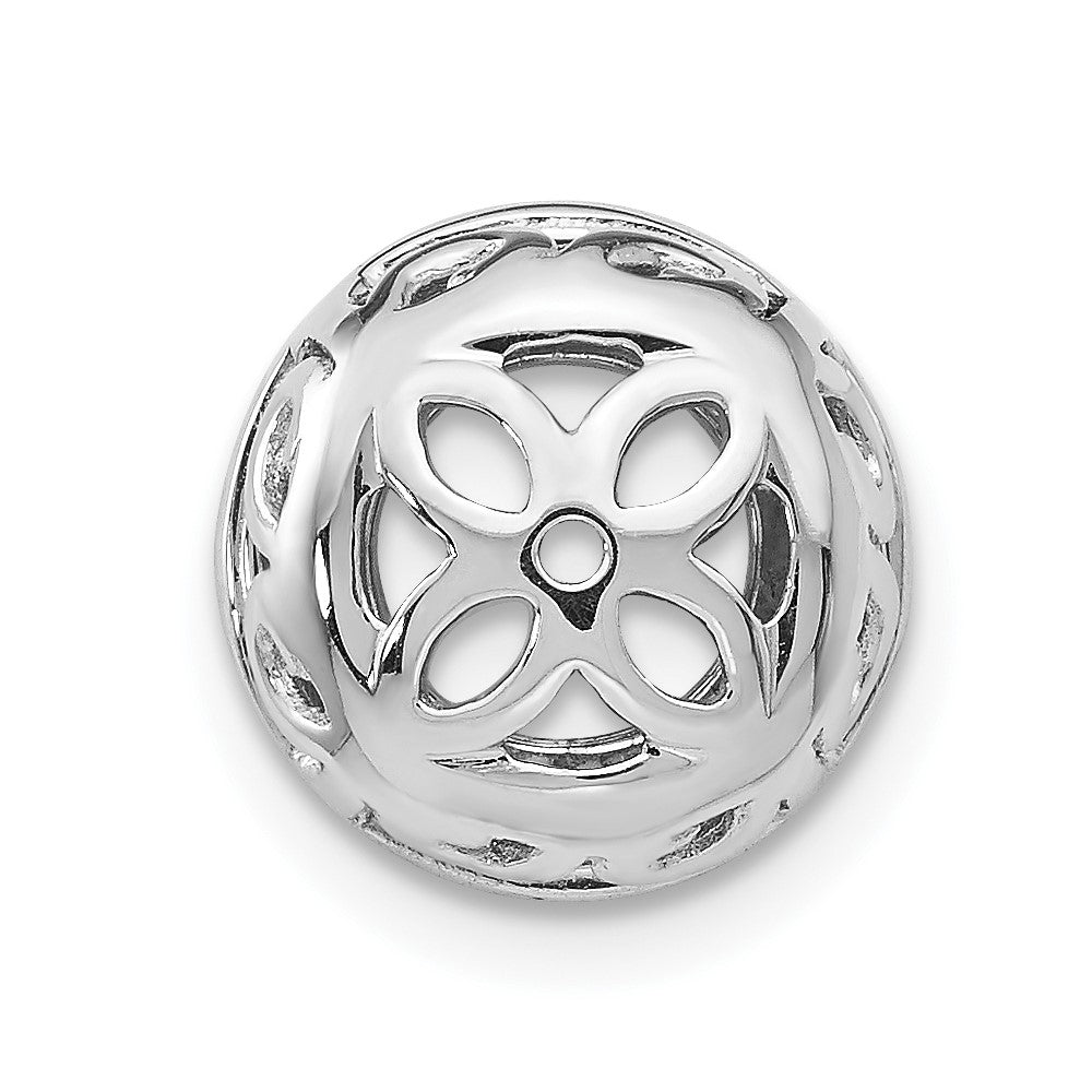 True Origin 14K White Gold 1/2 carat Lab Grown Diamond VS+ F+ for 5.5-6mm Studs Complete Earring Jackets