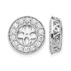 True Origin 14K White Gold 1 carat Lab Grown Diamond VS+ F+ for 6-6.5mm Studs Complete Earring Jackets