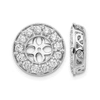 True Origin 14K White Gold 1 1/4 carat Lab Grown Diamond VS+ F+ for 6-6.5mm Studs Complete Earring Jackets
