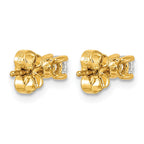 14k 1/4 carat Lab Grown Diamond VS+ F+ Round Complete Four Prong Heavyweight Stud Earrings