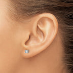 14k White Gold 1/3 carat Certified Lab Grown Diamond VS/SI+ G+ Round Complete Four Prong Heavyweight Stud Earrings