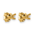 14k 1/3 carat Certified Lab Grown Diamond VS/SI+ G+ Round Complete Four Prong Heavyweight Stud Earrings