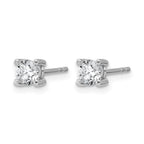 14k White Gold 5/8 carat Certified Lab Grown Diamond VS/SI+ G+ Round Complete Four Prong Heavyweight Stud Earrings