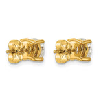 14k 2 carat Lab Grown Diamond VS/SI+ G+ Round Complete Four Prong Heavyweight Stud Earrings