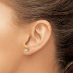 14k 5/8 carat Certified Lab Grown Diamond VS/SI+ G+ Round Complete Four Prong Screwback Heavyweight Stud Earrings