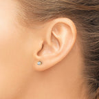 14k 1/5 carat Lab Grown Diamond VS/SI+ G+ Round Complete Three Prong Stud Earrings