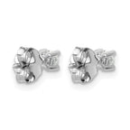 True Origin 14K White Gold 1/5 carat Lab Grown Diamond VS+ F+ Round Four Prong Heavy Weight Complete Stud Earrings