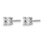 True Origin 14K White Gold 3/4 carat Lab Grown Diamond VS+ F+ Round Four Prong Heavy Weight Complete Stud Earrings