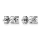 True Origin 14K White Gold 3/4 carat Lab Grown Diamond VS+ F+ Round Four Prong Heavy Weight Complete Stud Earrings