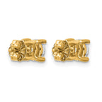 True Origin 14K Yellow Gold 1 carat Lab Grown Diamond VS+ F+ Round Four Prong Heavy Weight Complete Stud Earrings