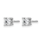 True Origin 14K White Gold 3/4 carat Lab Grown Diamond VS+ F+ Round Four Prong Heavy Weight Screw Back Complete Stud Earrings