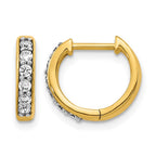 14k 1/4 carat Lab Grown Diamond VS/SI+ G+ Complete Hinged Hoop Earrings