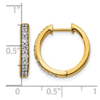 14k 1/2 carat Lab Grown Diamond VS/SI+ G+ Complete Hinged Hoop Earrings