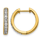 14k 1/2 carat Diamond Hinged Hoop Earrings