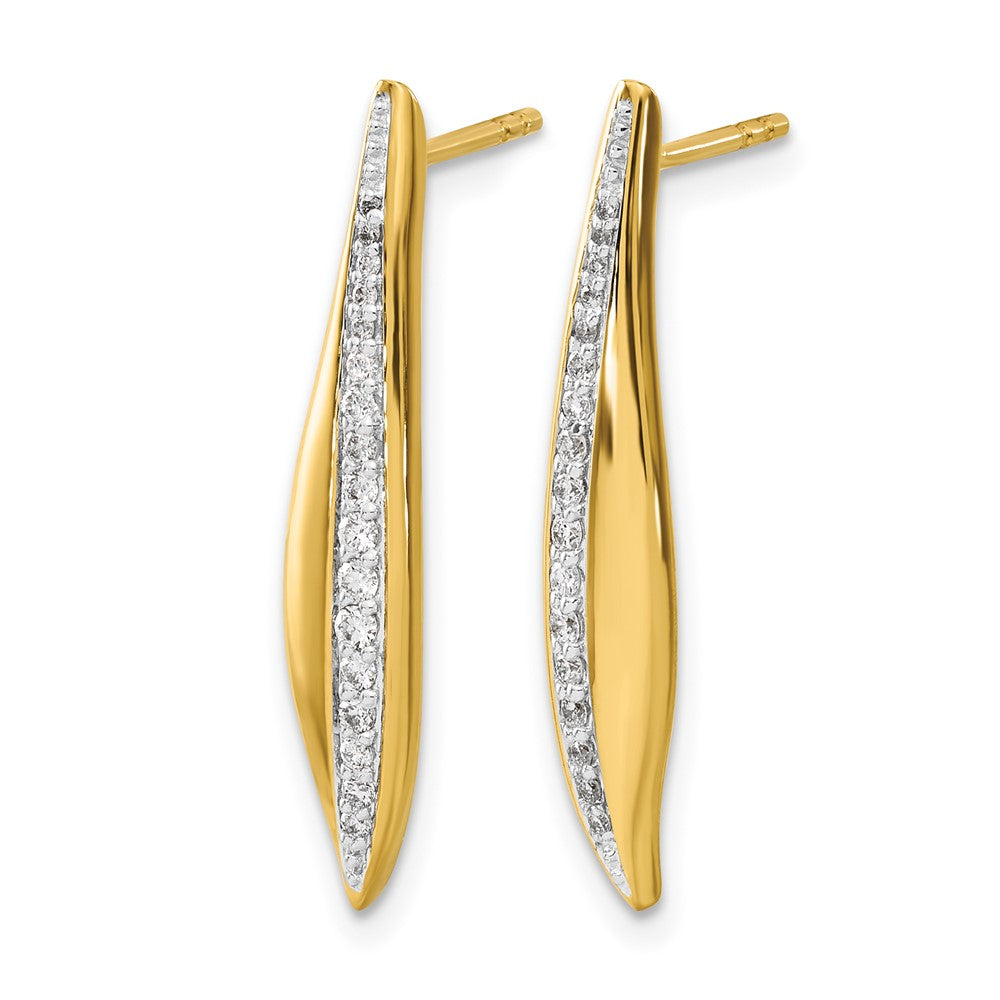 14k 1/4 carat Diamond Post Earrings
