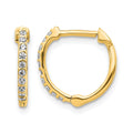 14k 1/5 carat Diamond Hinged Hoop Earrings
