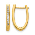 14k 1/4 carat Lab Grown Diamond VS/SI+ G+ Complete Hinged Hoop Earrings