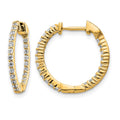 14k 1/2 carat Lab Grown Diamond VS/SI+ G+ Complete In and Out Hoop Earrings