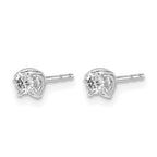 14k White Gold 1/5 carat Diamond Post Earrings