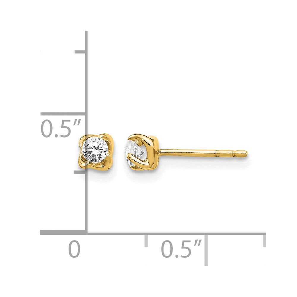 14k 1/5 carat Diamond Post Earrings