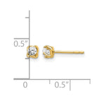 14k 1/5 carat Diamond Post Earrings