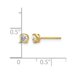 14k 1/3 carat Diamond Post Earrings