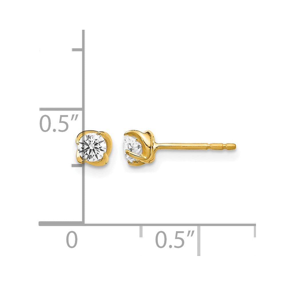 14k 1/3 carat Diamond Post Earrings