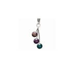Edward Mirell Black Ti Multi-color Anodized & Sterling Silver Necklace