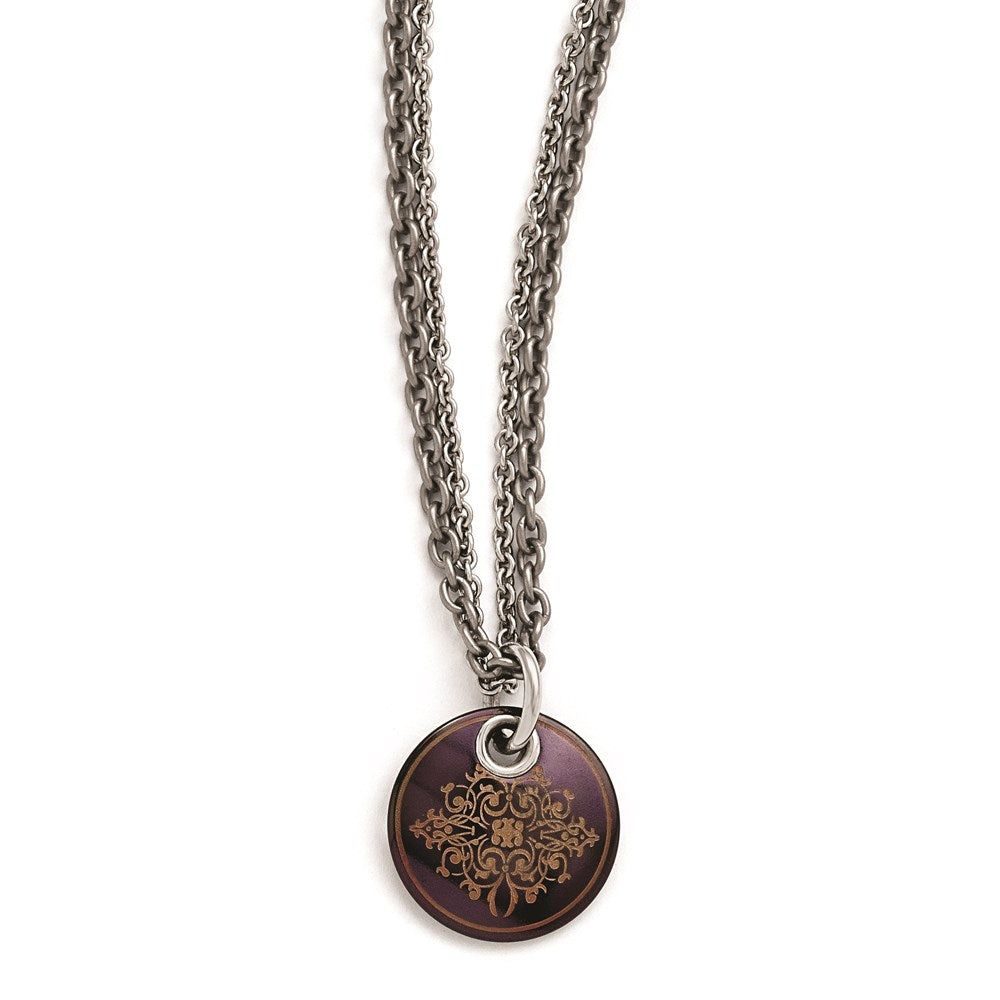 Edward Mirell Black Ti Copper Color Anodized & Sterling Silver w/ 2in ext
