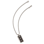 Edward Mirell Black Ti & Black Spinel w/Sterling Silver Bezel Pendant Neckl