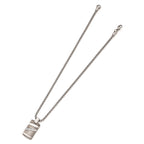 Edward Mirell Titanium .18ctw Diamond w/Sterling Silver Bezel Pendant Neck